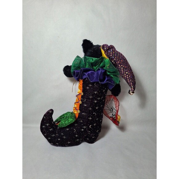 Vintage 16" Cat in Boot Indoor Halloween Plush Decor 2002 - Picture 3 of 4